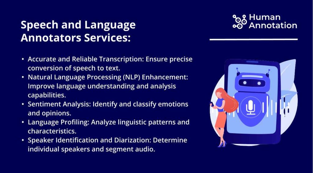 speech and language annotator services